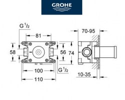 CUERPO EMPOTRADO RAPIDO C GROHE